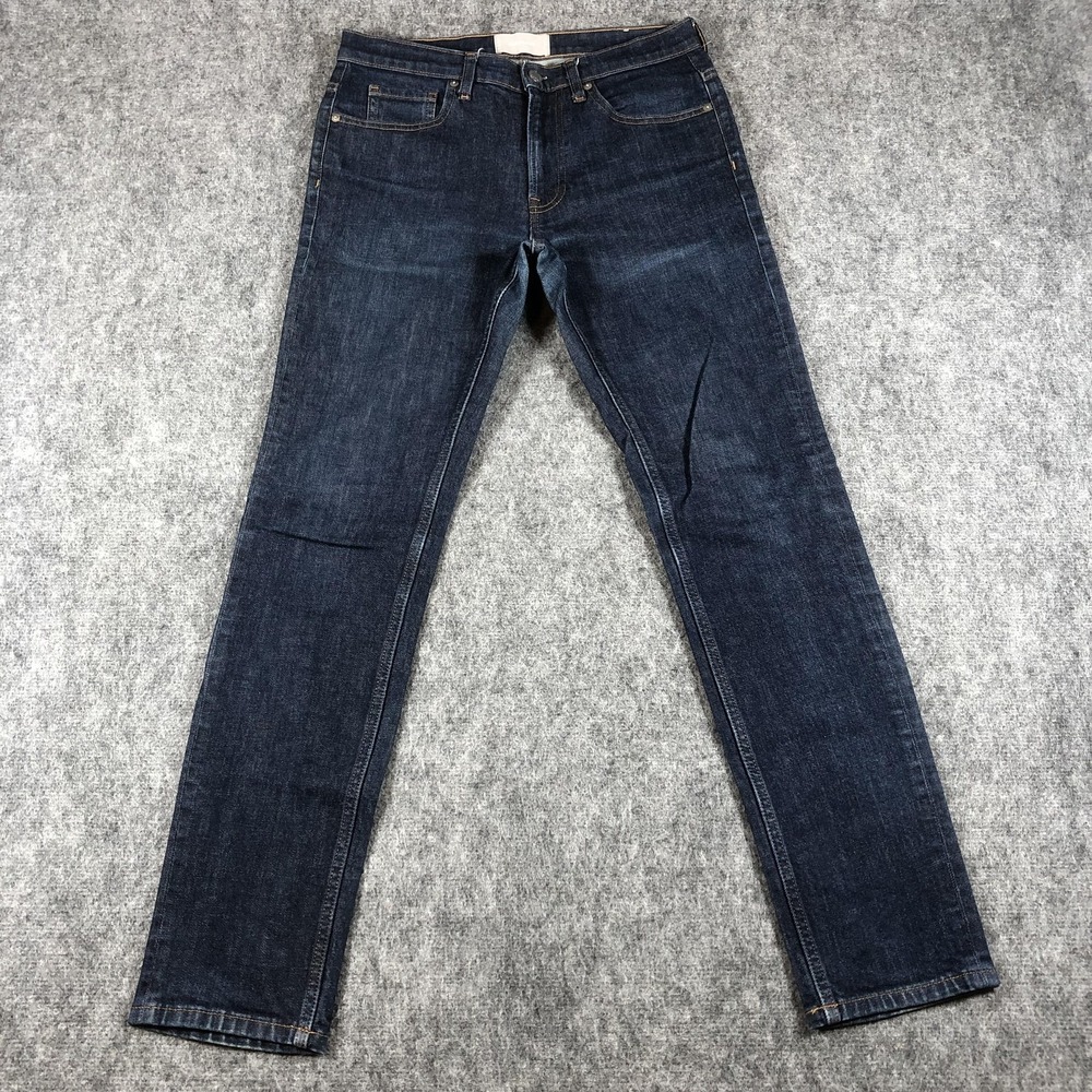 Everlane Jeans Men's 30x32 Dark Wash Blue Slim Skinny Stretch‎ Denim